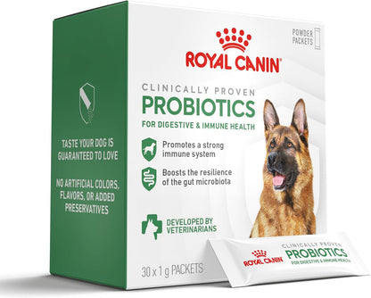 Royal Canin Probiotics Powder Supplement for Dogs - Boost Digestive & Immune Health, 30 Count - Suitable for All Ages