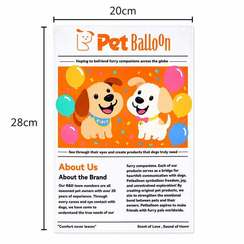 Durable Crinkle Newspaper Pet Balloon Dog Chew Toy Set Pack - 2 Large + 1 Small Set, Interactive Tough Chewer, Thick for Strong, Animal Print, Boredom Relief, Teeth Cleaning, Safe Non-Toxic Washable Quick-Dry Pet Accessory
