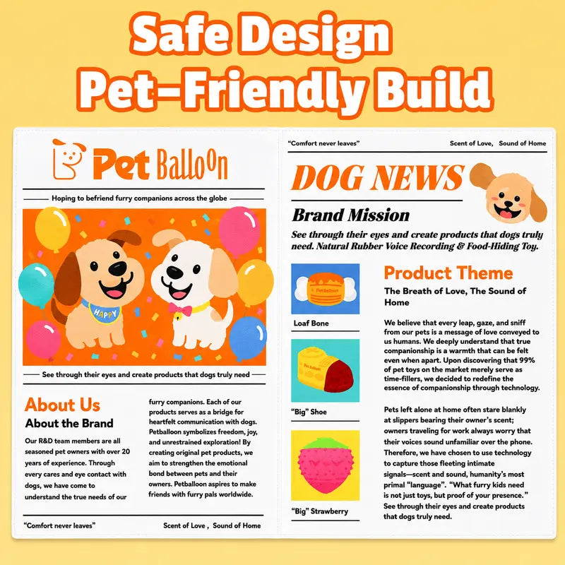 Durable Crinkle Newspaper Pet Balloon Dog Chew Toy Set Pack - 2 Large + 1 Small Set, Interactive Tough Chewer, Thick for Strong, Animal Print, Boredom Relief, Teeth Cleaning, Safe Non-Toxic Washable Quick-Dry Pet Accessory