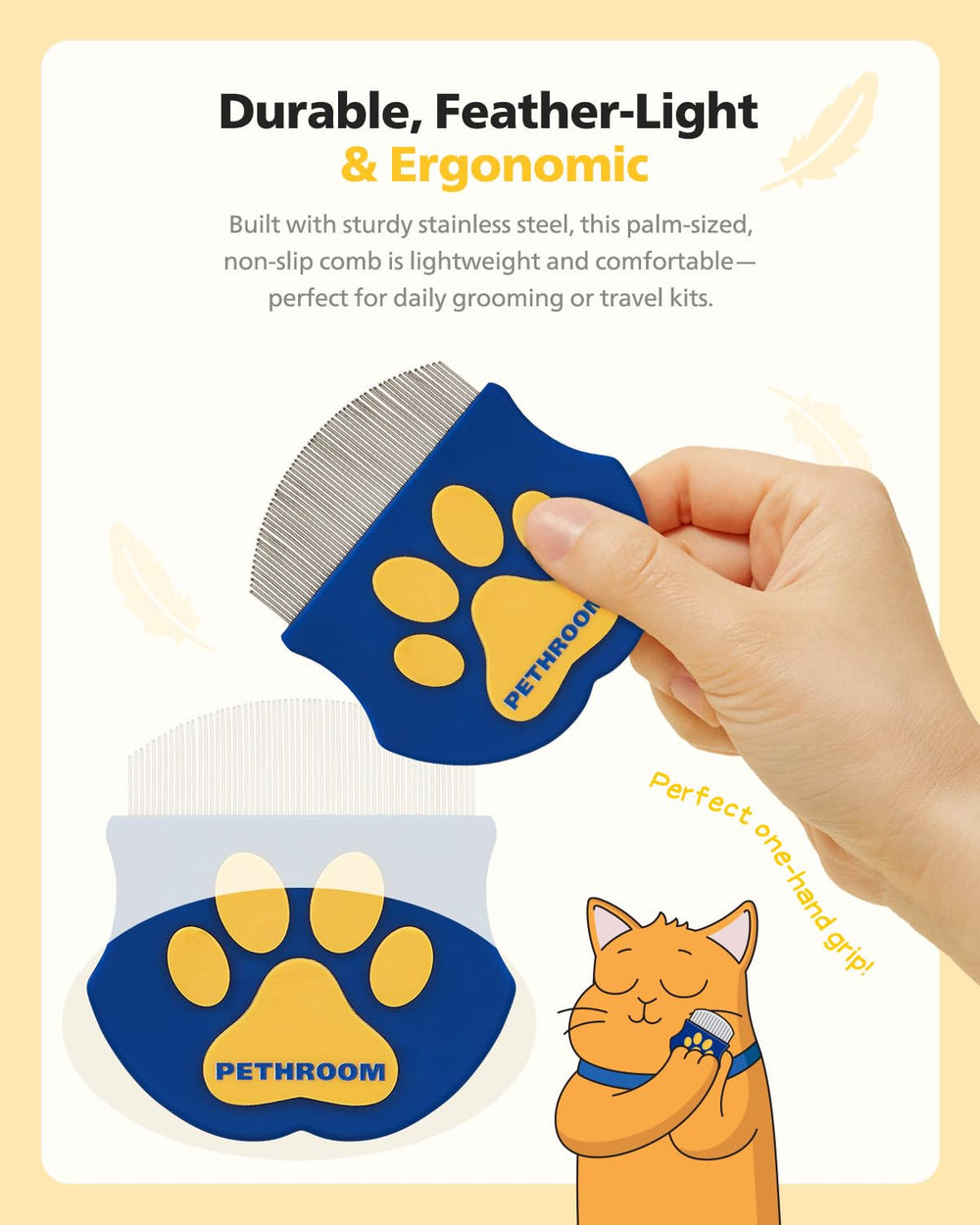 Ultimate Premium Stainless Steel Eye Comb – Your Pet's Best Tear Stain Solution