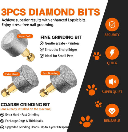 Whisper-Quiet Nail Grinder: The Ultimate Stress-Free Grooming Solution for Your Pets