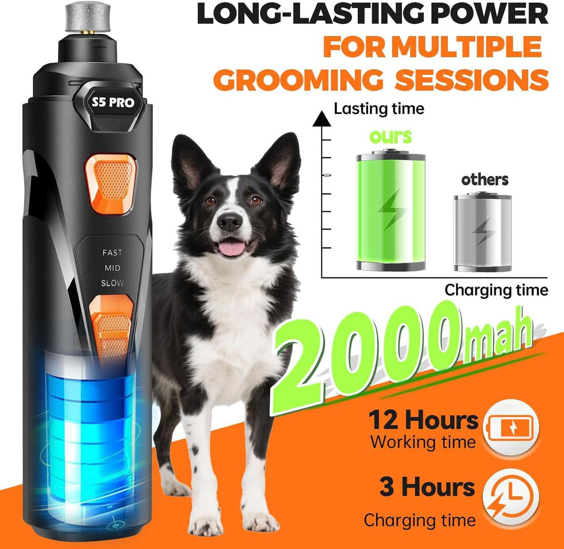 Whisper-Quiet Nail Grinder: The Ultimate Stress-Free Grooming Solution for Your Pets