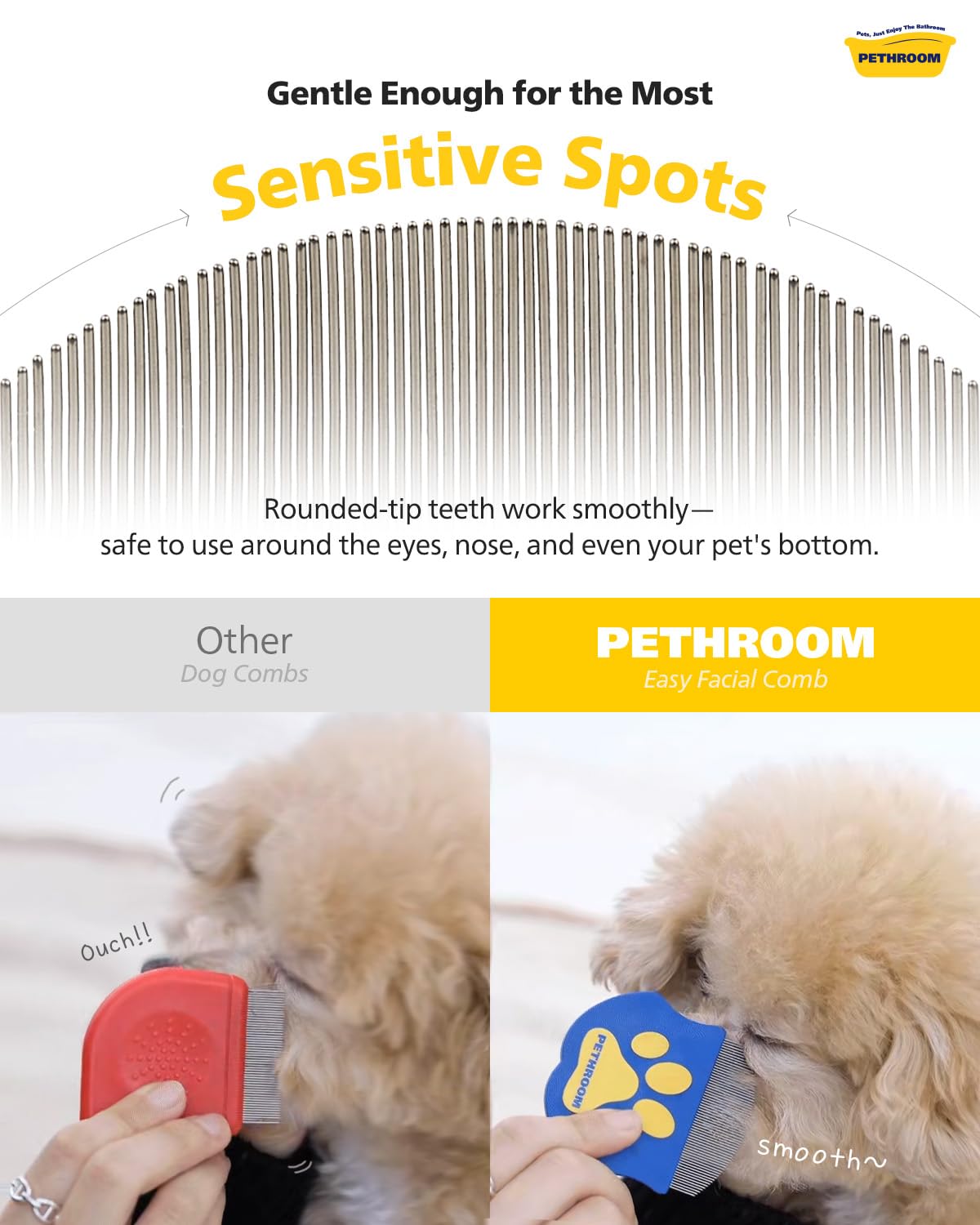 Ultimate Premium Stainless Steel Eye Comb – Your Pet's Best Tear Stain Solution