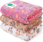 Cozy 3-Pack Fleece Dog Blankets - Soft & Stylish Throws for Pets