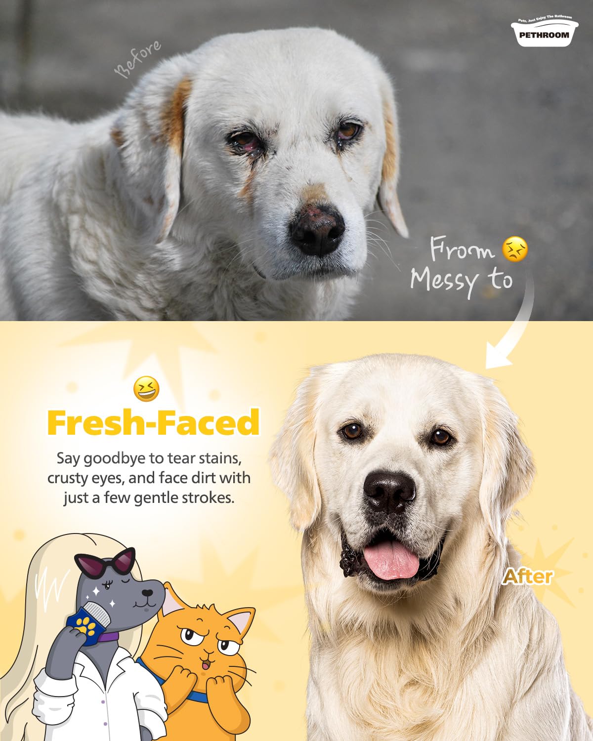Ultimate Premium Stainless Steel Eye Comb – Your Pet's Best Tear Stain Solution