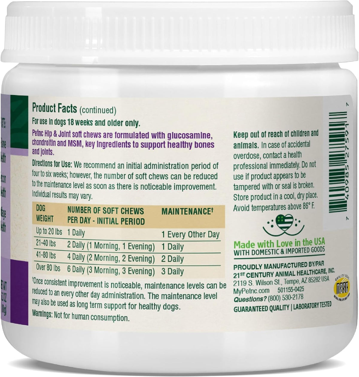 Delicious Liver-Flavored Hip and Joint Soft Chews for Dogs - 90 Count, Ultimate Mobility Support