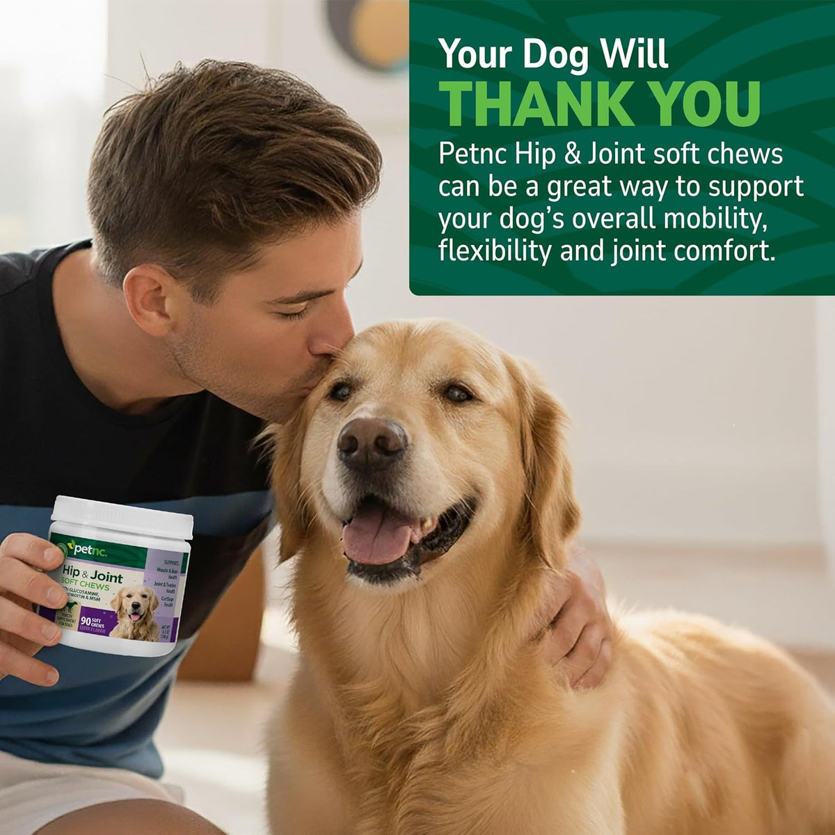 Delicious Liver-Flavored Hip and Joint Soft Chews for Dogs - 90 Count, Ultimate Mobility Support