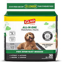 Extra Large Charcoal Dog Training Pads - 30 Count for Ultimate Odor Control and Protection