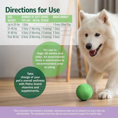 Delicious Liver-Flavored Hip and Joint Soft Chews for Dogs - 90 Count, Ultimate Mobility Support