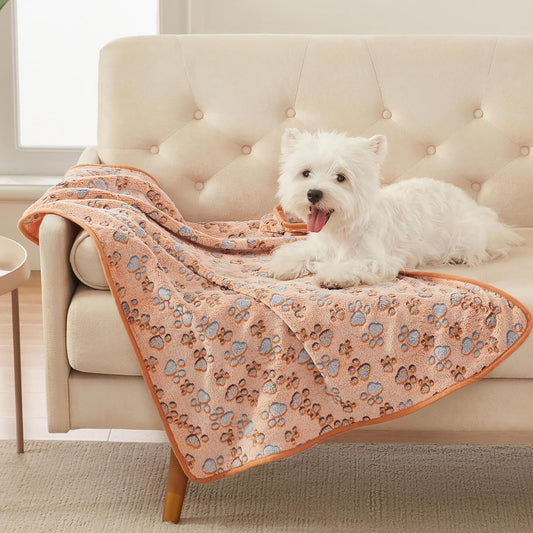 Cozy 3-Pack Fleece Dog Blankets - Soft & Stylish Throws for Pets