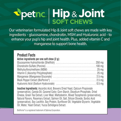 Delicious Liver-Flavored Hip and Joint Soft Chews for Dogs - 90 Count, Ultimate Mobility Support
