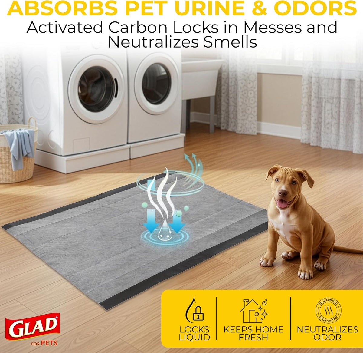 Extra Large Charcoal Dog Training Pads - 30 Count for Ultimate Odor Control and Protection