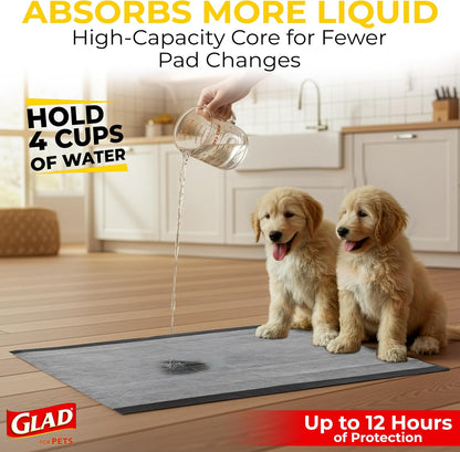 Extra Large Charcoal Dog Training Pads - 30 Count for Ultimate Odor Control and Protection