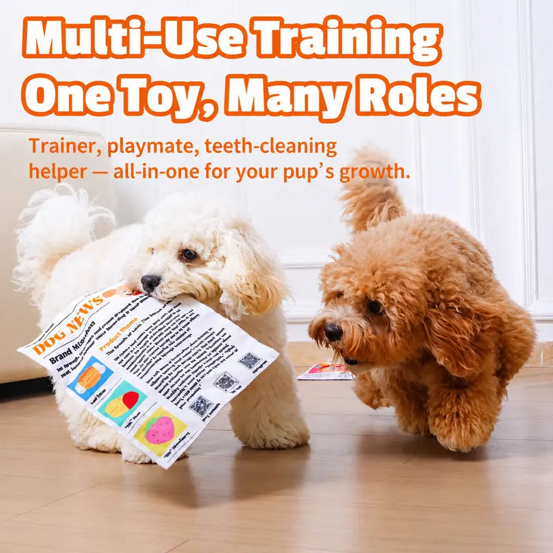 Durable Crinkle Newspaper Pet Balloon Dog Chew Toy Set Pack - 2 Large + 1 Small Set, Interactive Tough Chewer, Thick for Strong, Animal Print, Boredom Relief, Teeth Cleaning, Safe Non-Toxic Washable Quick-Dry Pet Accessory