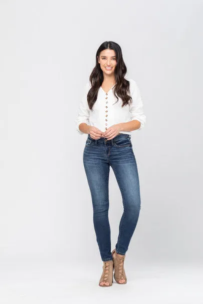 24W ONLY Judy Blue Mid Wash Skinny Jeans