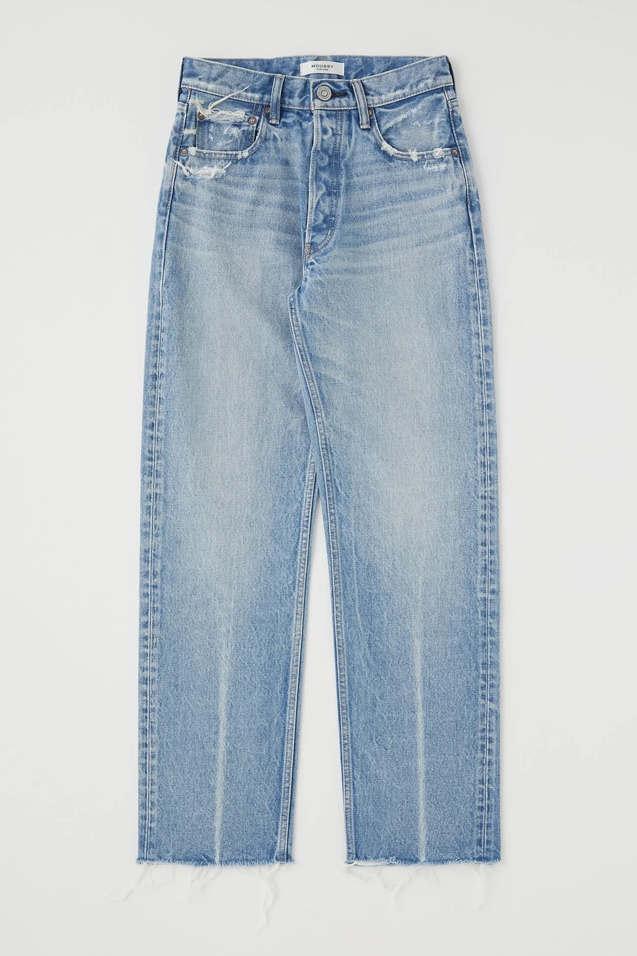 Ashleys Wide Straight Jean Light Blue