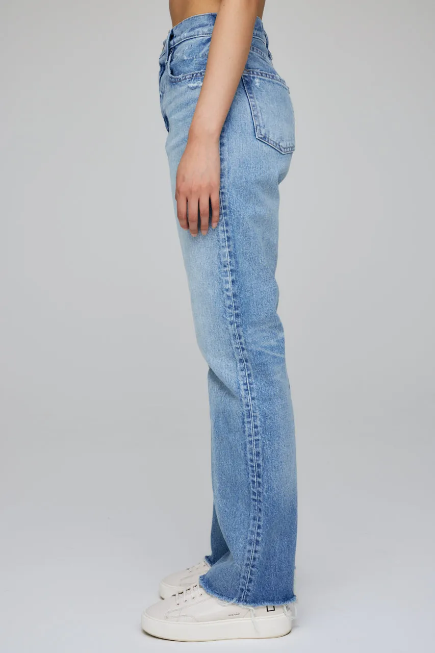 Ashleys Wide Straight Jean Light Blue