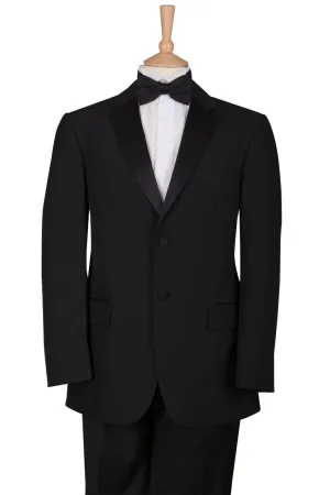 Black Tuxedo Dinner Suit Two Piece Jacket & Trousers - Ex Hire