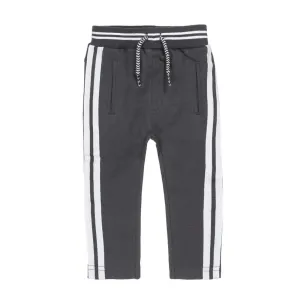 Boys Jogging Pant Dark Grey White | Dirkje