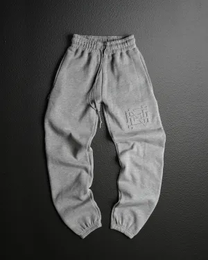 EMBOSSED CHAMP JOGGERS-GREY