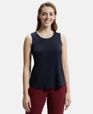 Environment Friendly Lyocell Elastane Stretch Relaxed Fit Tank Top - Black