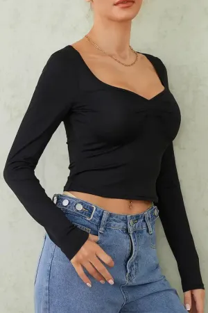 Front Pinch Crop Top