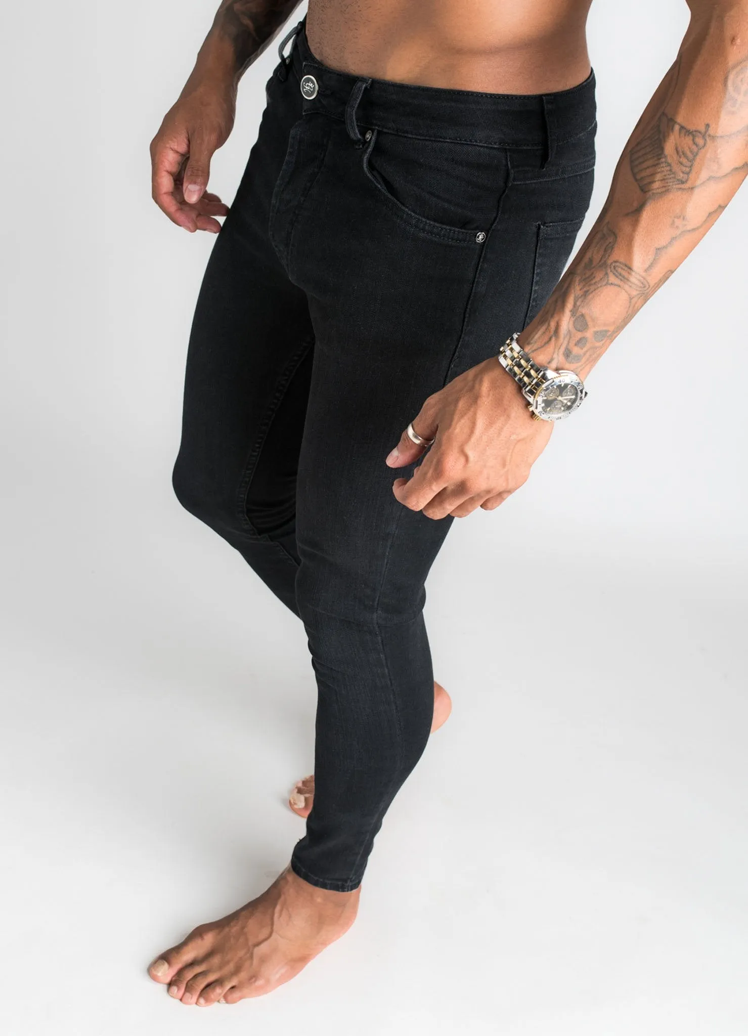 GK Skinny Denim Jean - Plain Black