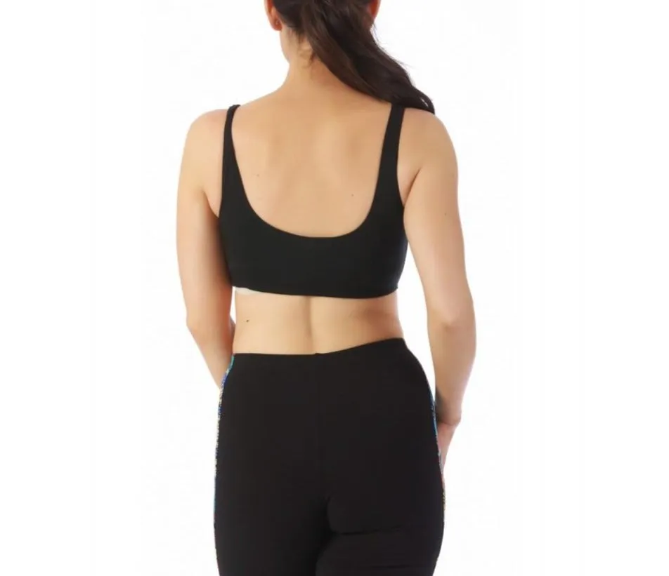 InstantFigure Activewear Cotton Lycra Wide Straps Crop Top 144006