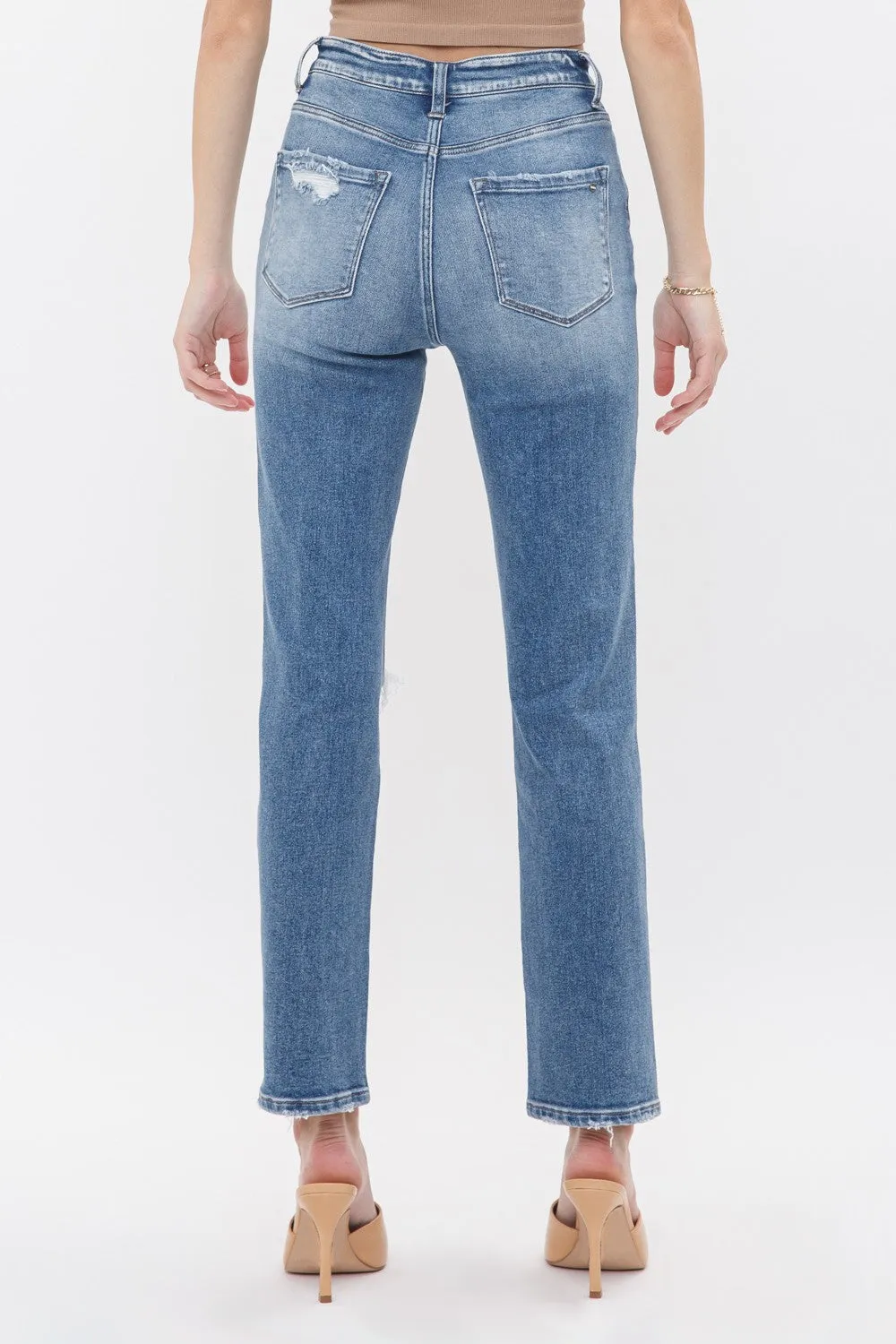 *MICA LIVE* Super High Straight Leg Denim ** - Final Sale