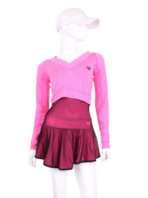 Pink Vee Crop Top