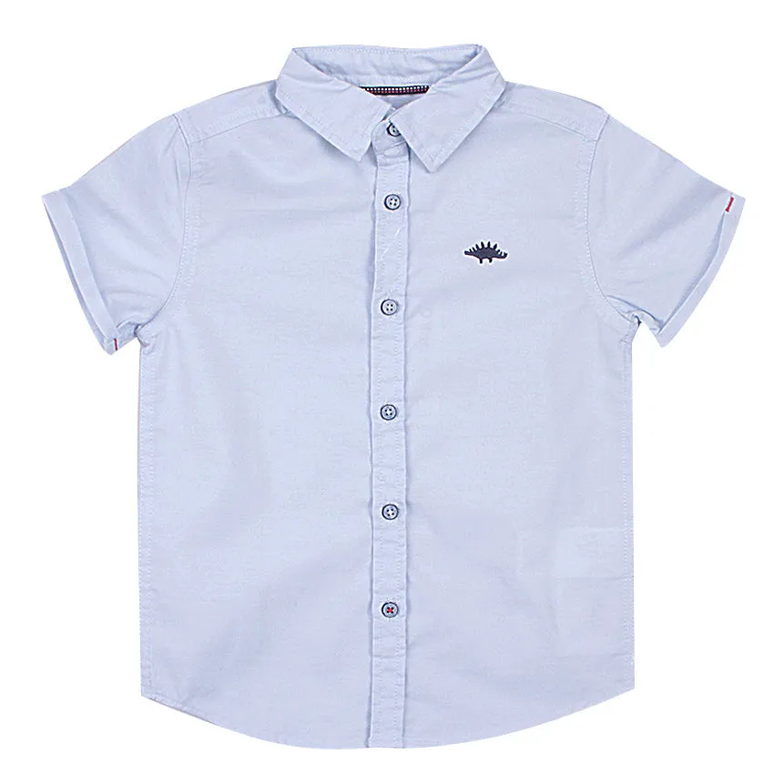 REDTAG Boy's Blue Casual Shirts