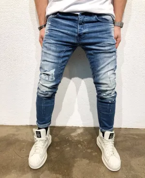 Sneakerjeans Blue Skinny Jeans B67